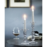 Holmegaard Charlotte Amalie Leuchter, klar, klein, 2 Stück