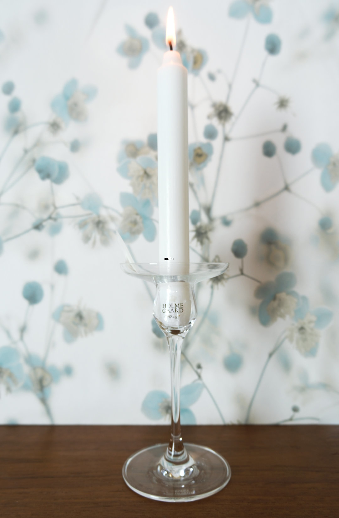 Holmegaard Cabernet Leuchter, klar, mittel, (1 stk)