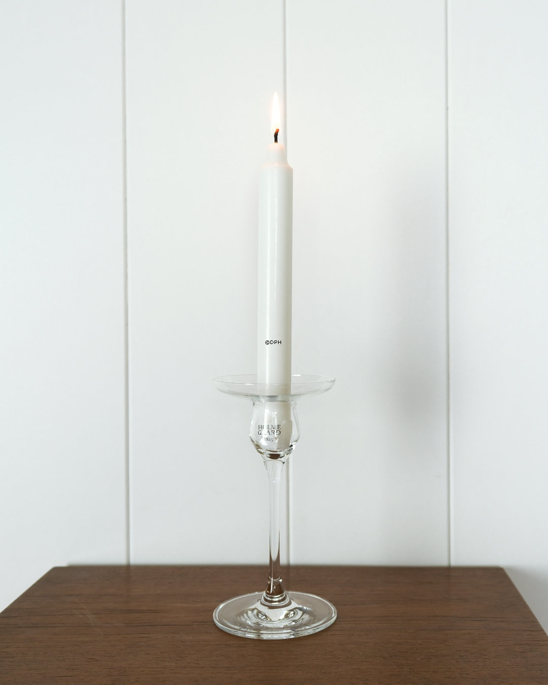 Holmegaard Cabernet Leuchter, klar, mittel, (1 stk)