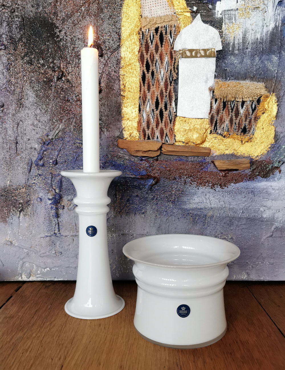 Holmegaard Harmony Blumentopf, opal, mittel