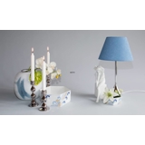 Holmegaard Vase Atlantis mit blauer Dekoration