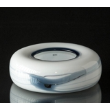 Holmegaard Schale (Ascher) Atlantis mit blauer Dekoration