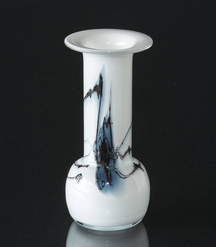 Holmegaard Kerzenhalter Atlantis mit blauer Dekoration