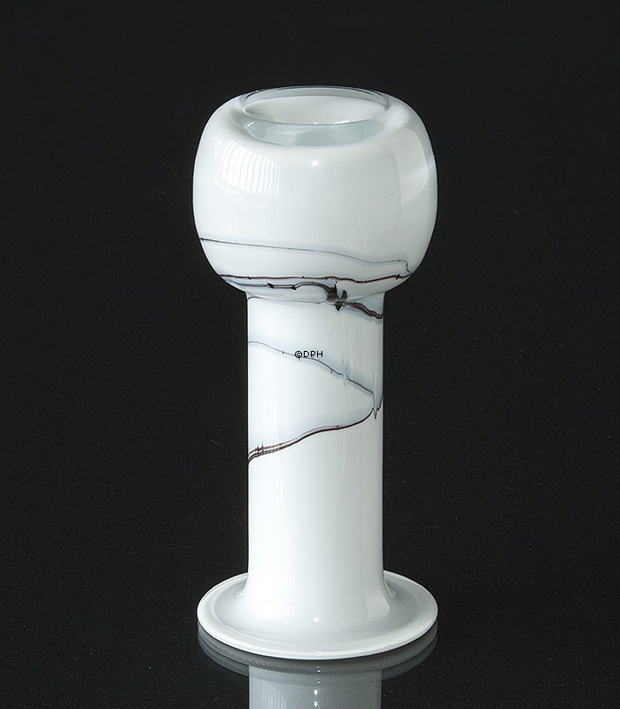 Holmegaard Kerzenhalter Atlantis mit blauer Dekoration