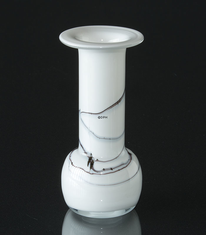 Holmegaard Kerzenhalter Atlantis mit blauer Dekoration