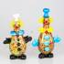 Clownfigur, Clown mit gelber Krawatte, 24cm, Mundgeblasenes Glas, | Nr. 4481 | DPH Trading