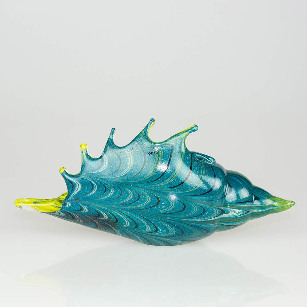 Glas Muschelschale, mundgeblasenes Glas,