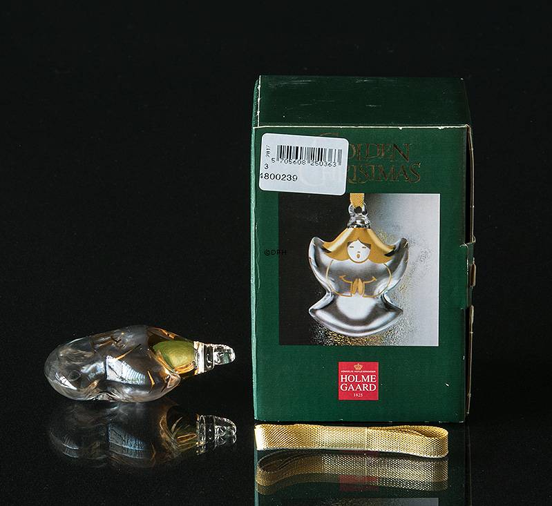 Jährliche Crystal Ornament 2004 Engel Holmegaard