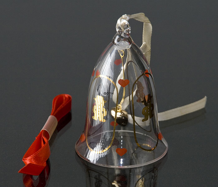 Jährliche Kristallglocke 2001, Lebkuchenmann. Holmegaard Christmas