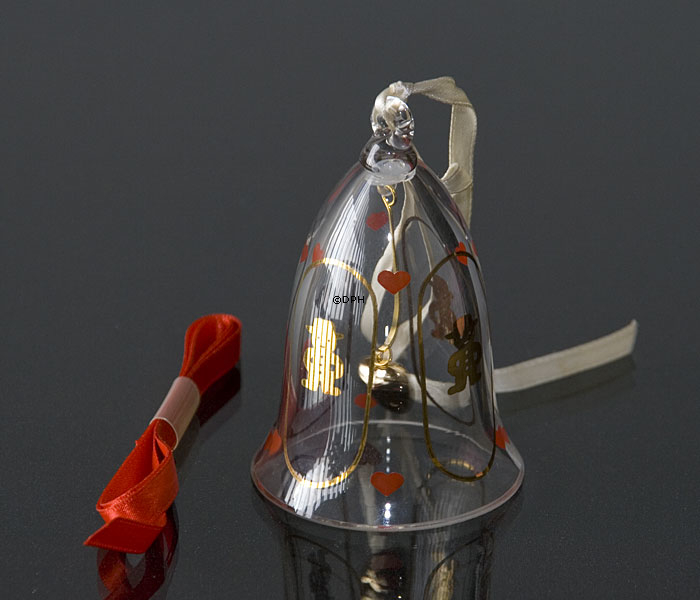 Jährliche Kristallglocke 2001, Lebkuchenmann. Holmegaard Christmas