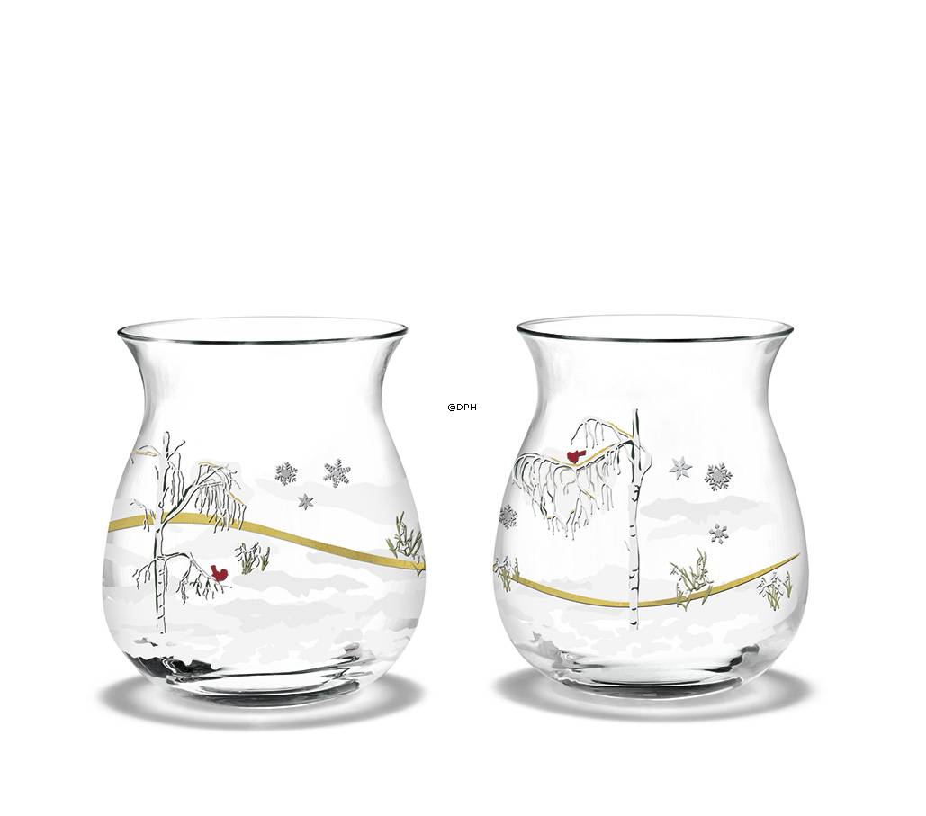 Teelichthalter 2017, 2 Stück Holmegaard Christmas