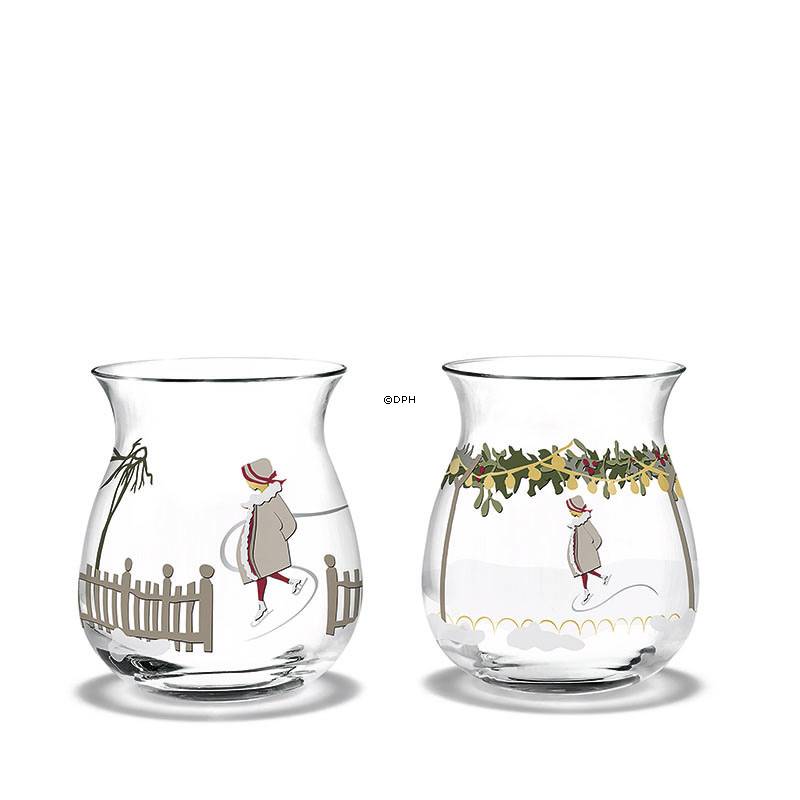 Teelichthalter 2018, 2 Stück Holmegaard Christmas