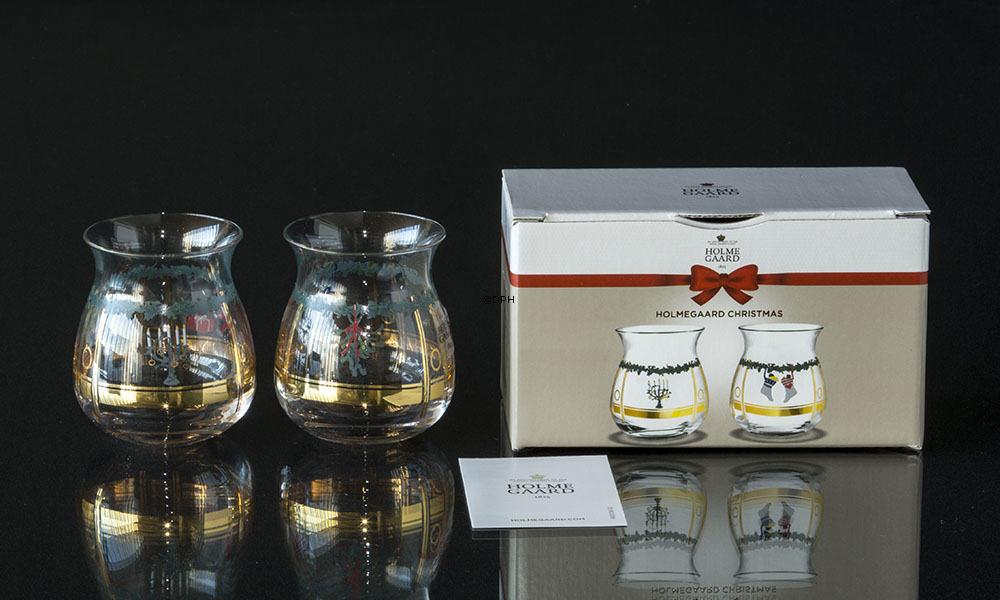 Teelichthalter 2020, 2 Stück Holmegaard Christmas