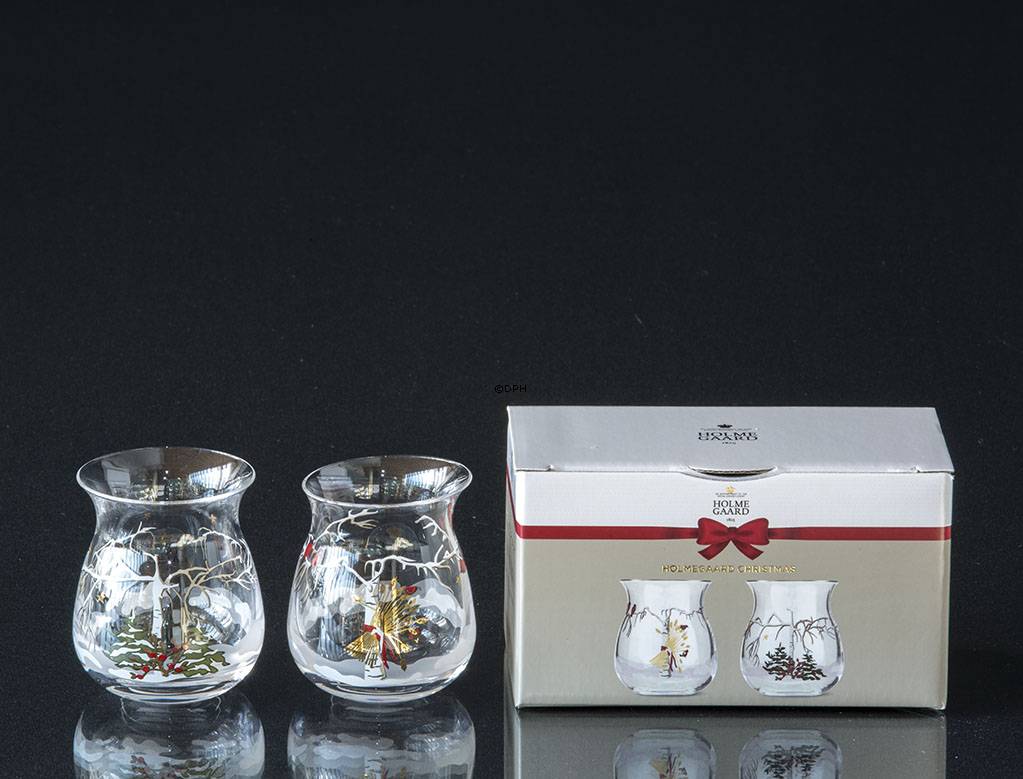 Teelichthalter 2021, 2 Stück Holmegaard Christmas