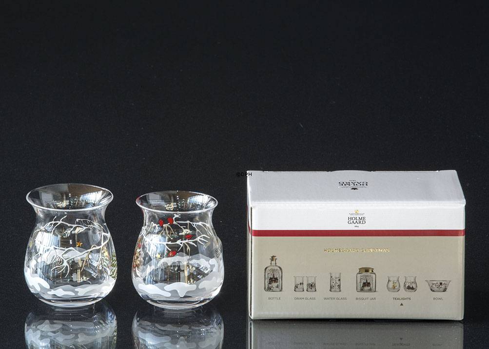 Teelichthalter 2021, 2 Stück Holmegaard Christmas