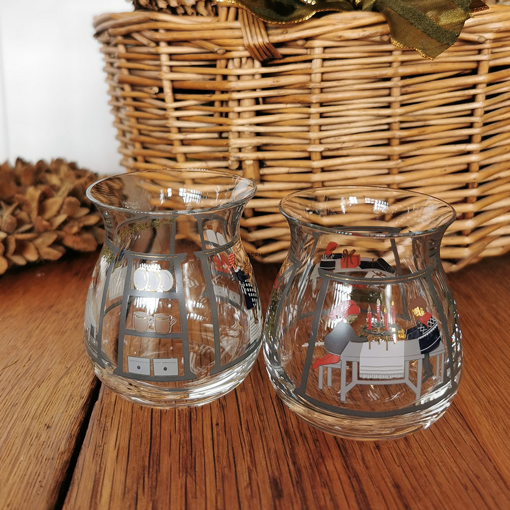 Teelichthalter 2024, 2 Stück Holmegaard Christmas