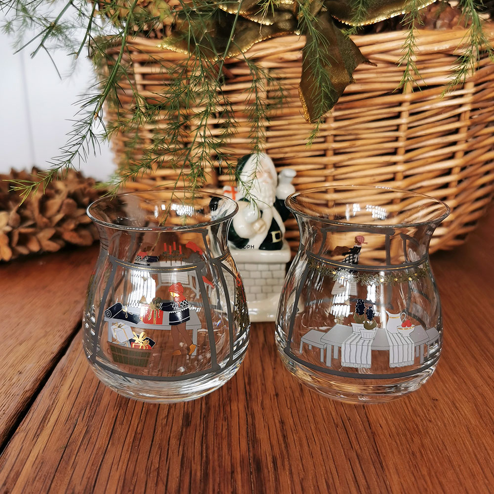 Teelichthalter 2024, 2 Stück Holmegaard Christmas