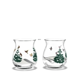 Teelichthalter 2014, 2 Stück Holmegaard Christmas