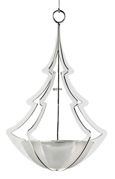 Jährlicher Weihnachtskerzenhalter 2006, Silber. Holmegaard Christmas