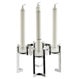 Holmegaard Adventskranz, Teelichter und Kerzen, Silber