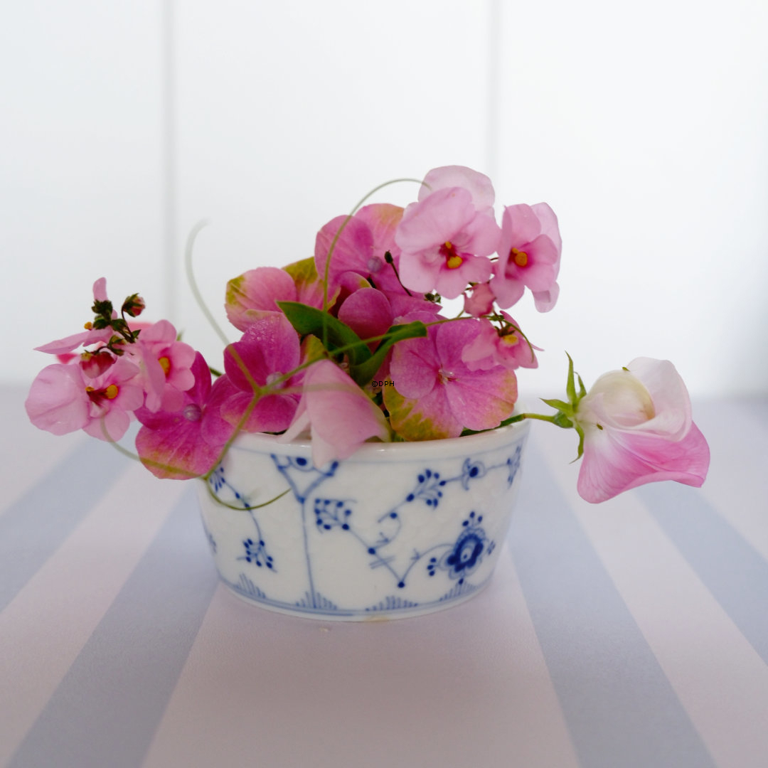 Blaugemalt Geschirr Hotelporzellan, Zuckerschale, klein, Bing & Gröndahl Nr. 1035