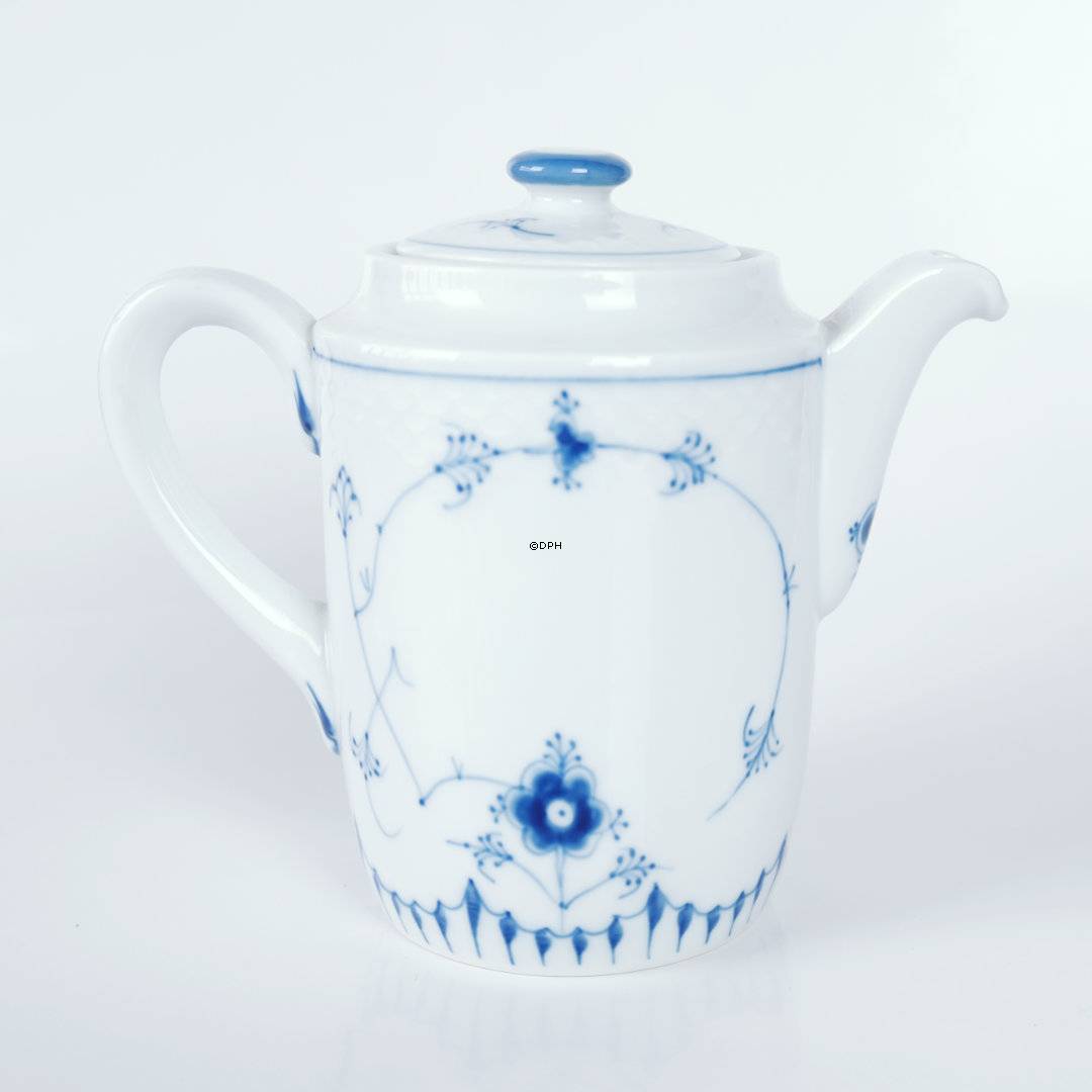 Blaugemalt Hotelporzellan-Kaffeekanne, Bing & Gröndahl Nr. 1050
