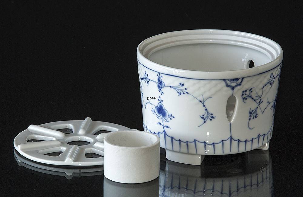 Blaugemalt Teewärmer, Musselmalet Bing & Gröndahl Nr. 237