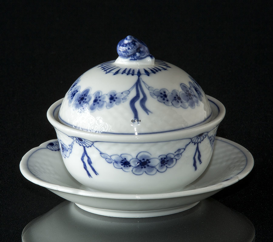 Empire Geschirr Schale mit Deckel, Butterdose oder Marmeladedose, Bing & Gröndahl Nr. 35