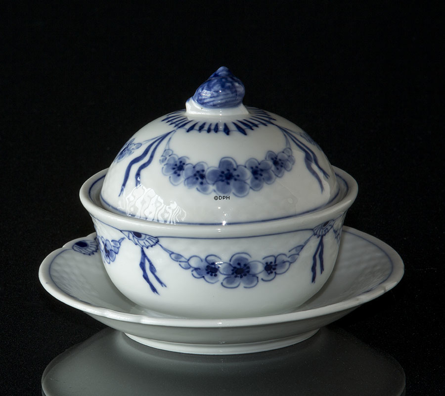 Empire Geschirr Schale mit Deckel, Butterdose oder Marmeladedose, Bing & Gröndahl Nr. 35