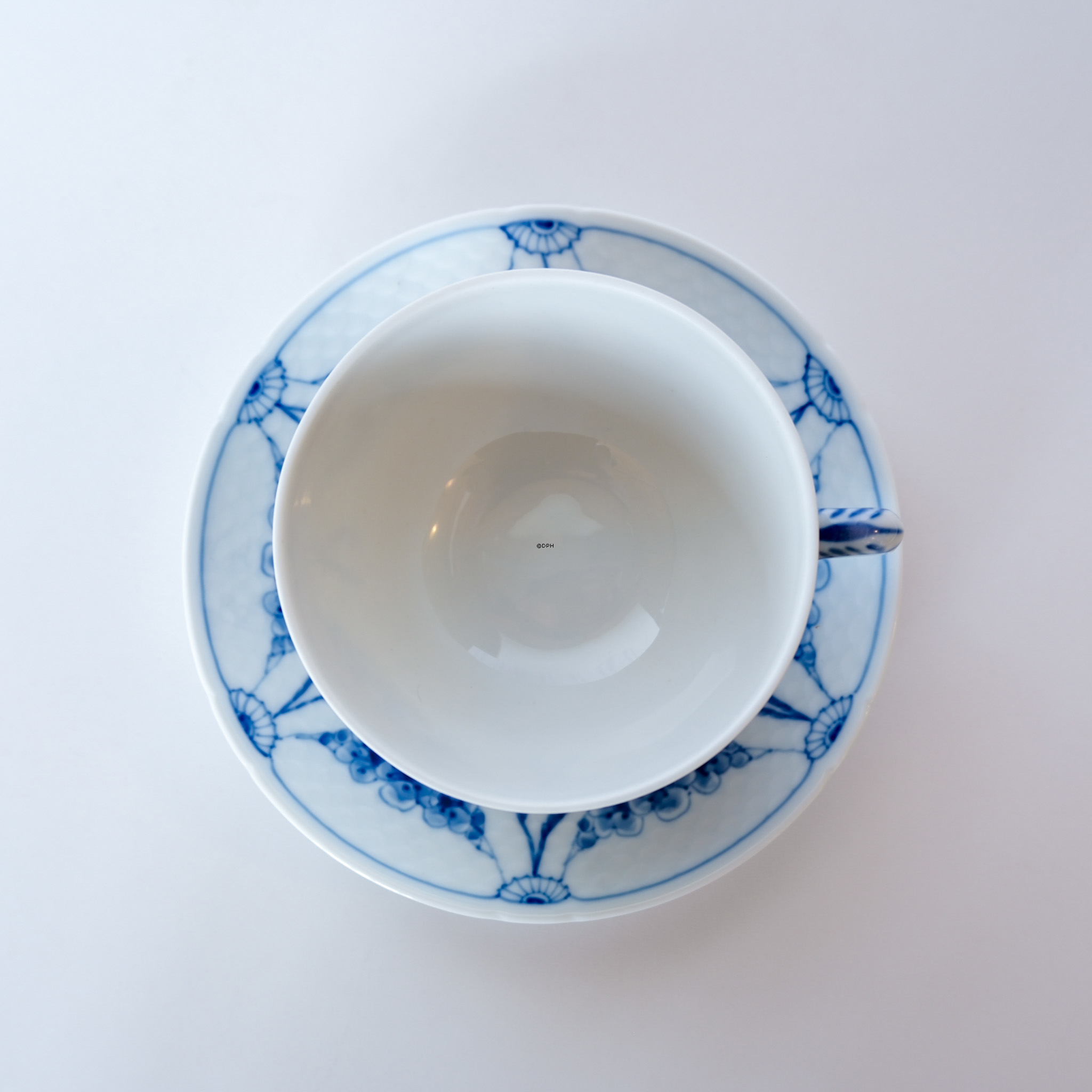 Empire Geschirr Teetasse Nr. 473 und Untertasse Nr. 103, Bing & Gröndahl