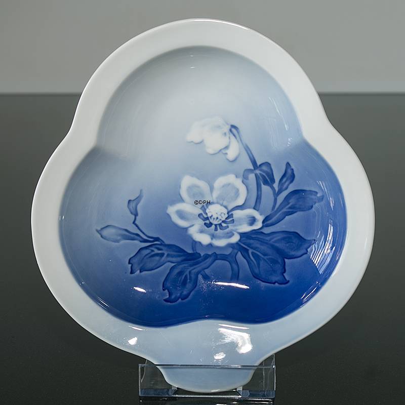 Kuchenschale Blattform Christrose Geschirr 20cm Nr. 42A, Bing & Gröndahl