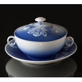 Suppentasse mit Deckel und Untertasse Christrose Geschirr Nr. 481 oder 247, Bing & Gröndahl