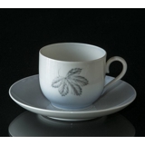 Blätter Mocca (klein) Kaffeetasse mit Untertasse, Bing & Gröndahl Nr. 108B (Kaffeetasse Ø5,8cm H:5cm)