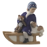 Elsa auf Schlitten, Royal Copenhagen Figur Nr. 003