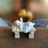 Weihnachtskrippe, Das Jesuskind in seiner Krippe, Royal Copenhagen Figur Nr. 021