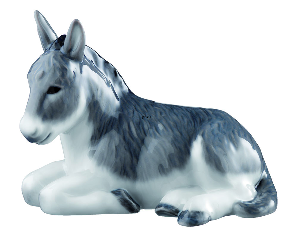 Weihnachtskrippe, Der Esel des Stalles, Royal Copenhagen Figur Nr, 028