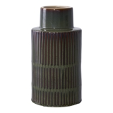 Vase aus grün/brauner Keramik