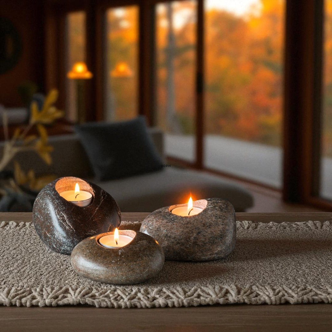 "Kerzenstein" In braunen Farben - gemischt