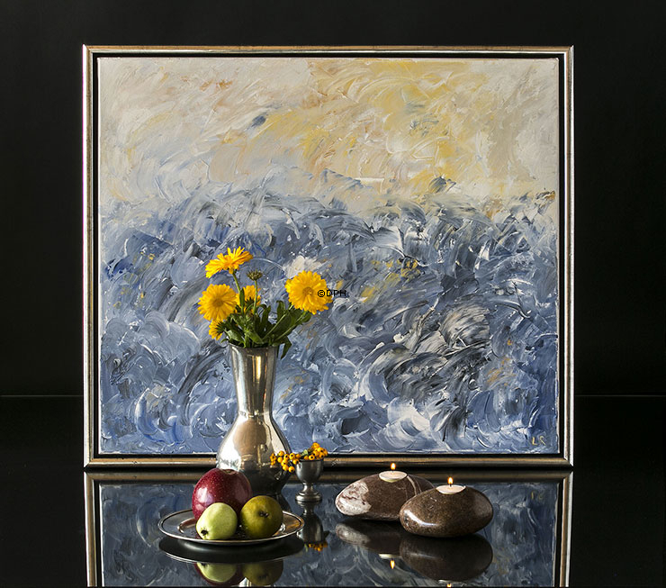 "Kerzenstein" In braunen Farben - gemischt