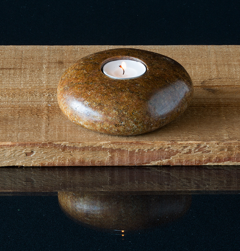 "Kerzenstein" In braunen Farben - gemischt