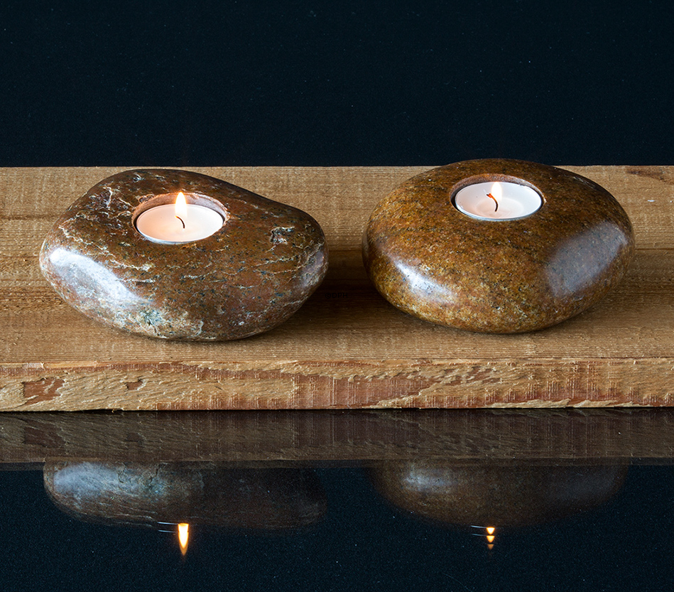 "Kerzenstein" In braunen Farben - gemischt