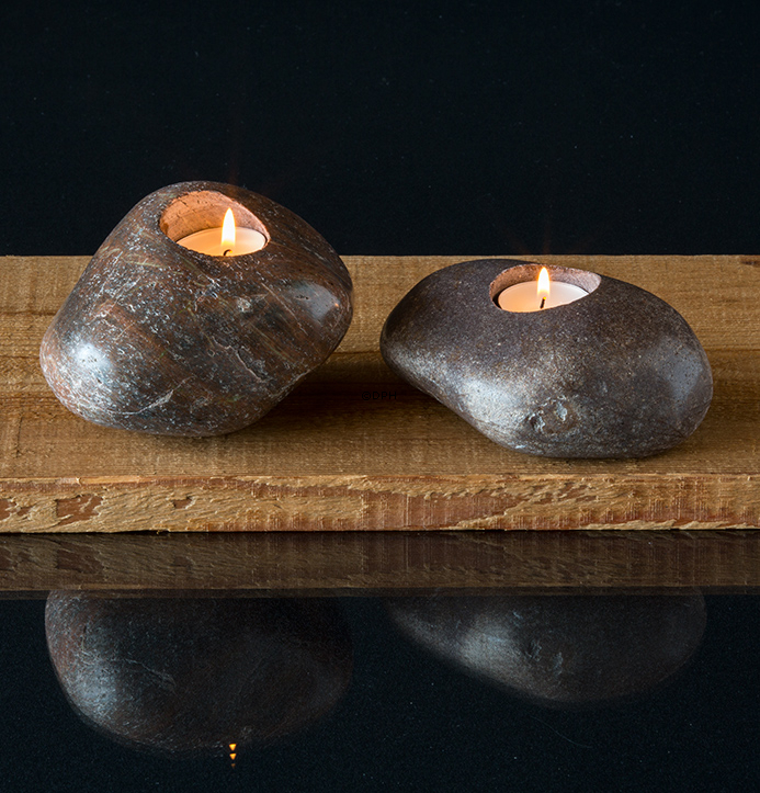 "Kerzenstein" In braunen Farben - gemischt