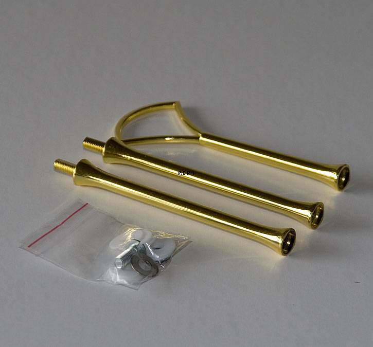 Beschläge für Kuchenständer, golden,Fächer-Deko, 3-Schicht