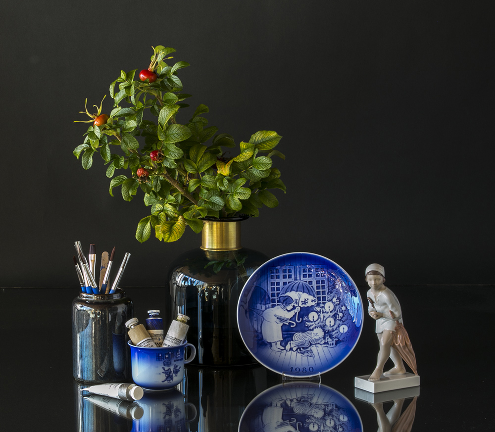 Cali Flasche / Vase blau