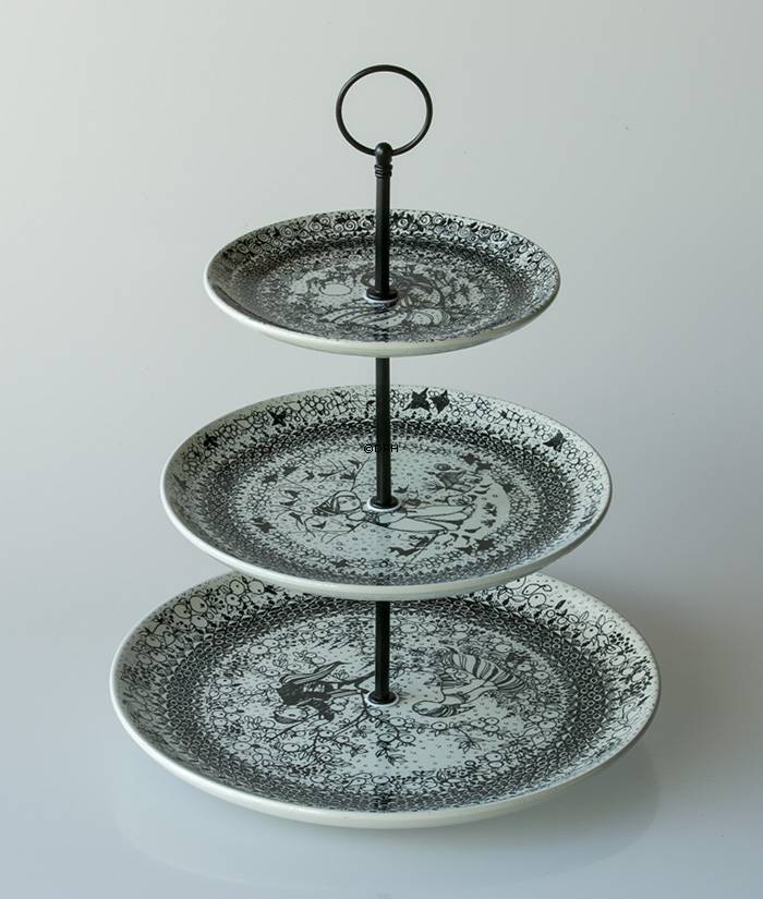 Beschläge für Kuchenständer, schwarz, Runder Griff, 2-3 Schicht