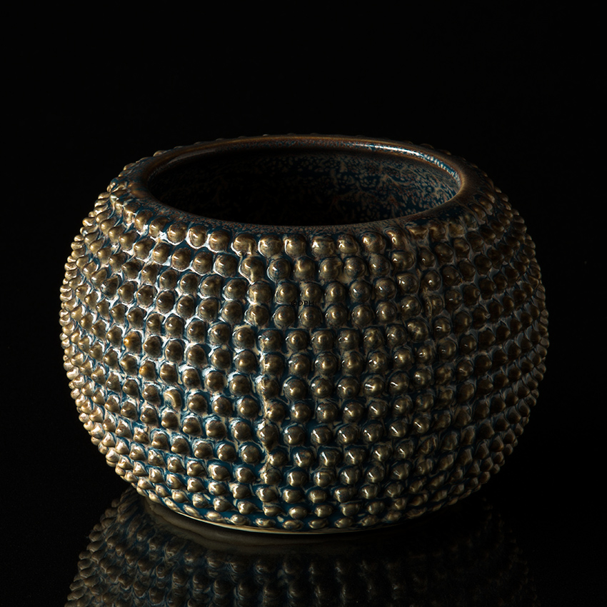 Porcupine Blumentopf in blau und grau