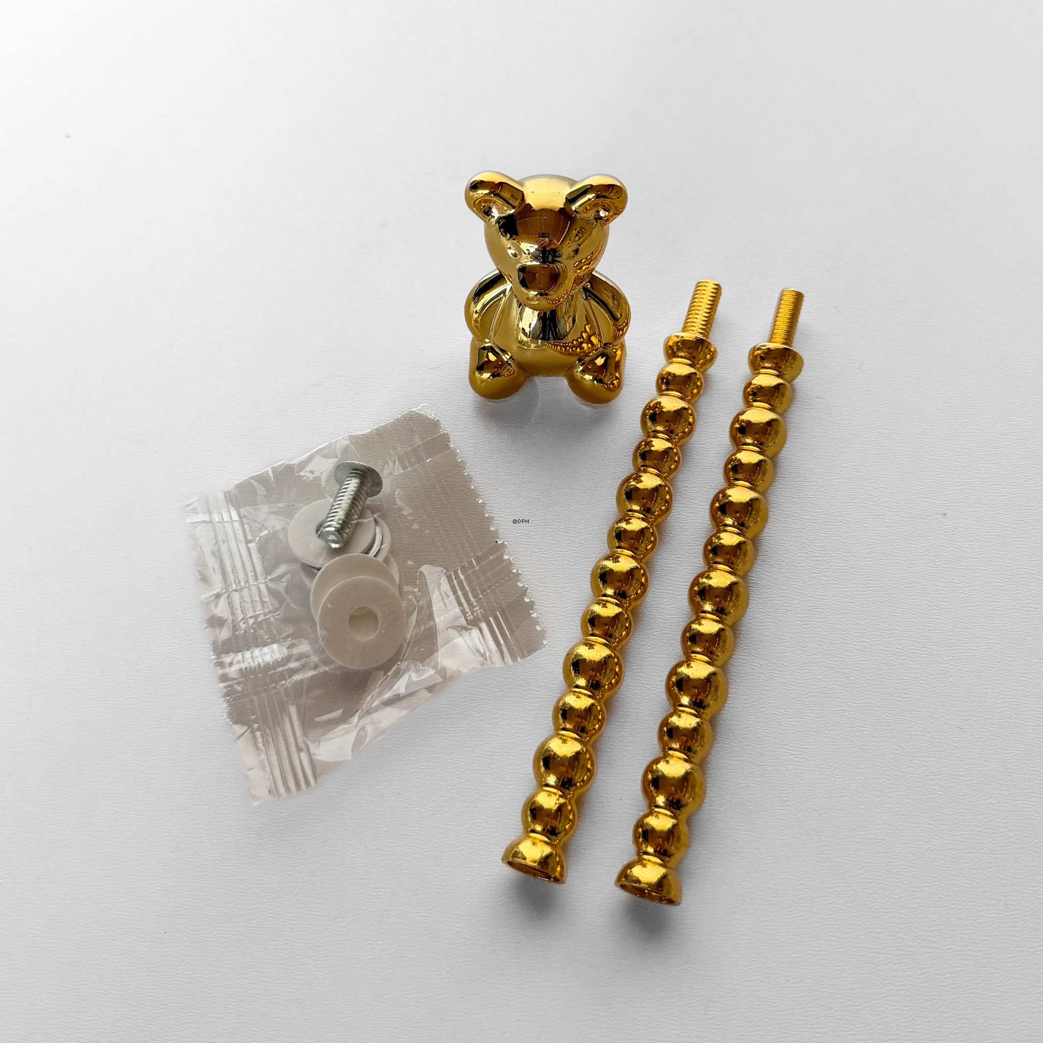 Beschläge für Kuchenständer, golden, Bärgriff, 2-3 Schicht