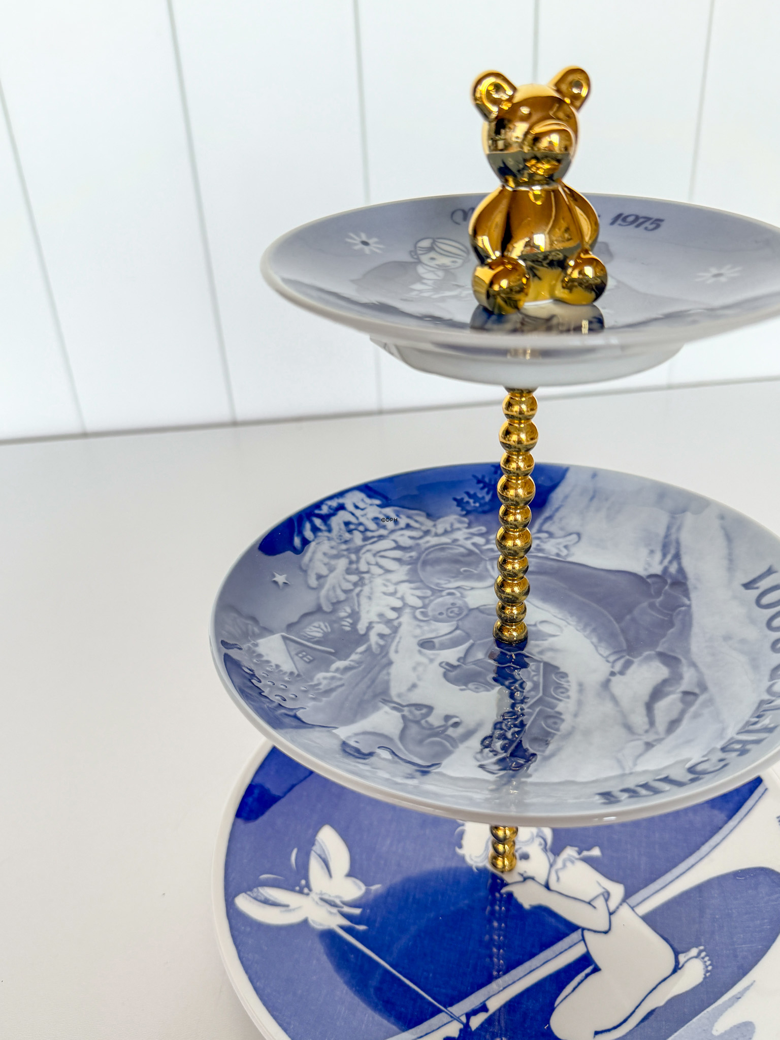 Beschläge für Kuchenständer, golden, Bärgriff, 2-3 Schicht