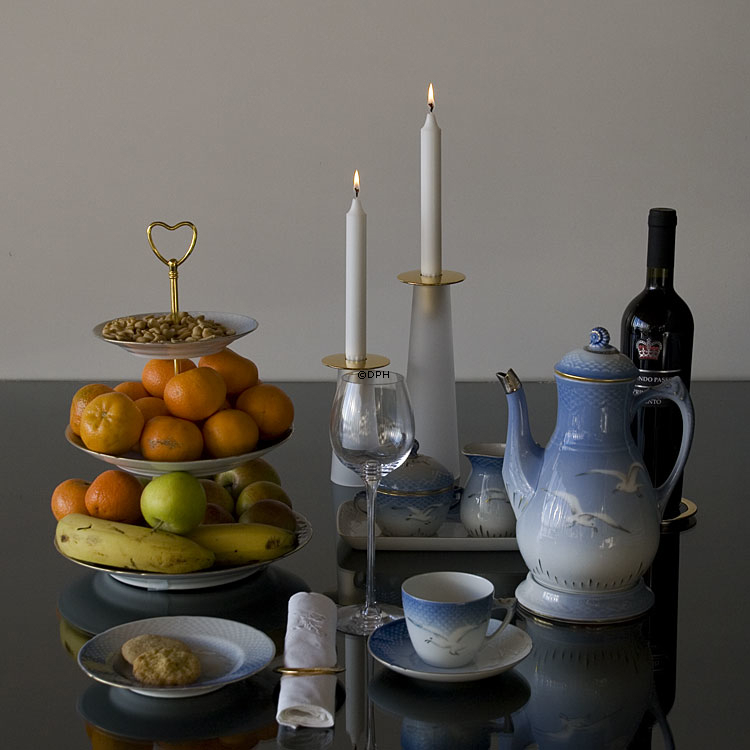 Bing & Gröndahl Etagere Möwe mit Gold