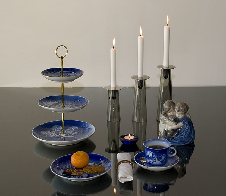 Komplette Bing & Gröndahl Etagere aus Bing & Gröndahl Teller